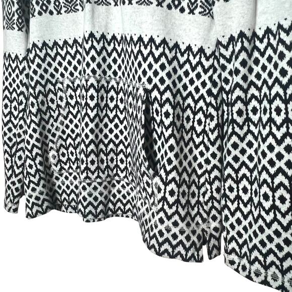 Talbots Size S Cotton Mockneck Stripe Fair Isle Half Zip Pullover Sweater - Picture 4 of 11